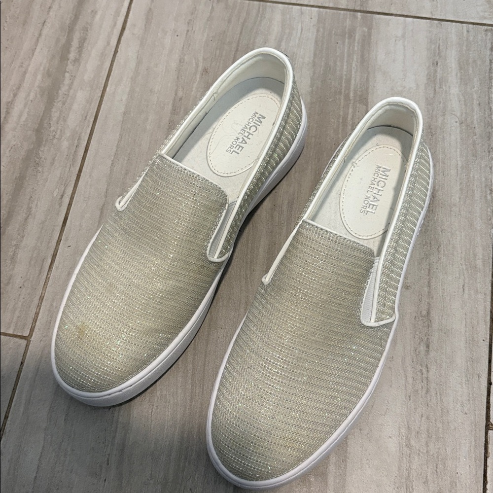 Michael Kors Metallic Slip-On Sneakers